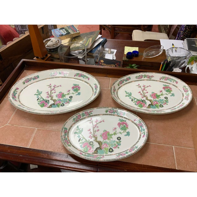 Early 20th Century John Maddock and Sons Chinoiserie Platters- Set of 3 For Sale - Image 13 of 13