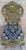 1930s 1930s Italian Rococo Style Giltwood Chair with Rich Blue Damask Upholstery For Sale - Image 5 of 18