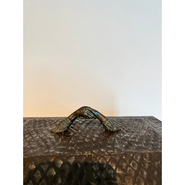 Late 20th Century Late 20th Century Maitland - Smith Reptile Pattern Cigar Box-Humidor For Sale - Image 5 of 12