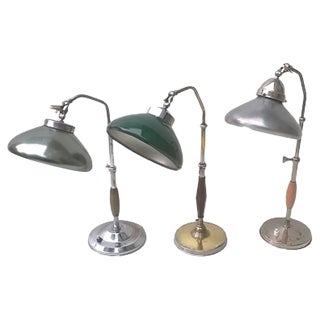 Italian Desk Lamps, 1930s, Set of 3 For Sale