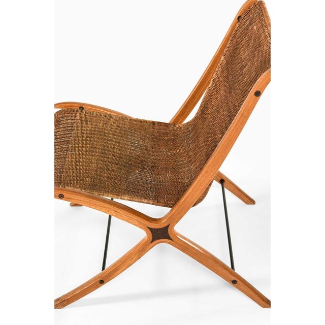 Peter Hvidt Easy Chairs in Beech and Rattan by Peter Hvidt, 1959, Set of 2 For Sale - Image 4 of 12