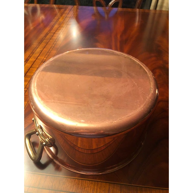 Copper Williams Sonoma Mauviel France 6 Quart Stock Pot For Sale - Image 8 of 9