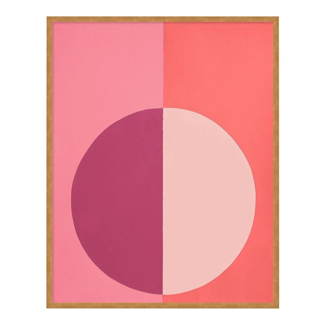 Pink Forever by Stephanie Henderson in Gold Frame, Medium Art Print For Sale