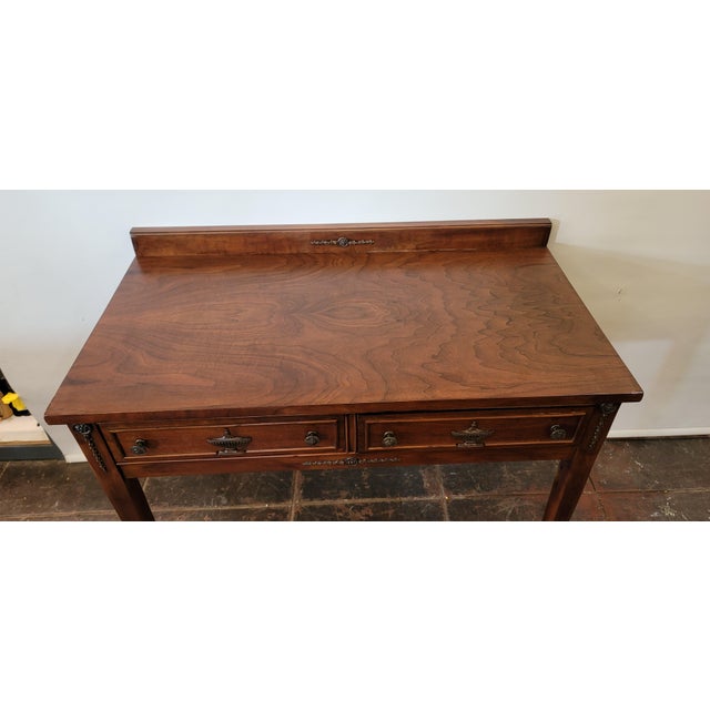 Antique Chippendale 1920s Revell & Company Chicago Writing Desk Mahogany For Sale - Image 10 of 10
