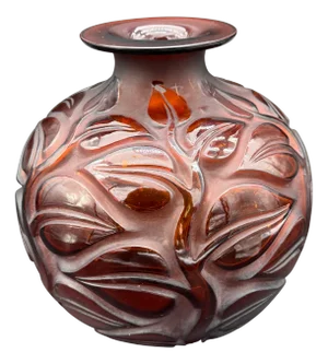 Amber Glass Sophora Vase by R. Lalique, 1926