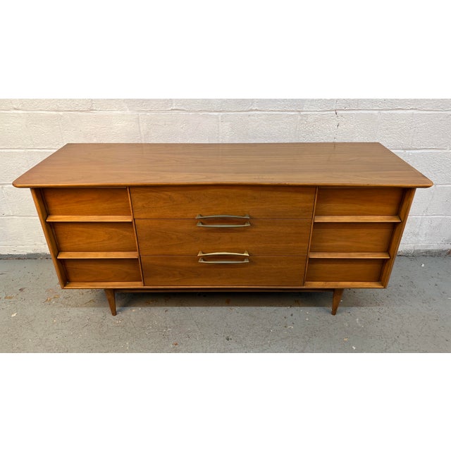 Kent Coffey Kent Coffey Mid-Century "Eloquence" Walnut Dresser For Sale - Image 4 of 18
