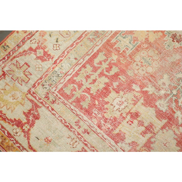 Early 20th Century Antique Zabihi Collection Turkish Oushak Worn Square Rug - 10'6" x 11' For Sale - Image 10 of 12