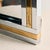 Gold Brass and Chrome Framed Mirror, 1970s For Sale - Image 8 of 9