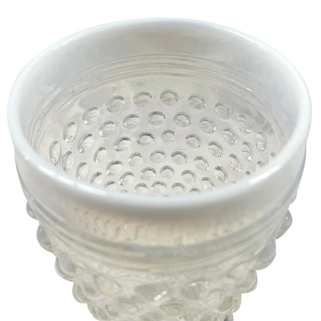Glass Set of Six Vintage Hobnail Juice Glasses For Sale - Image 7 of 10