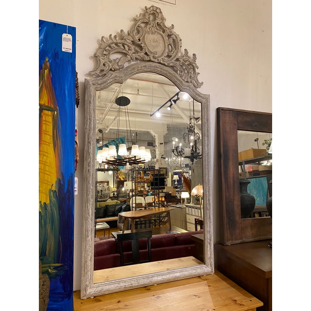 Restoration Hardware Tara Shaw Maison Grande Louis XIV Floor Mirror | Chairish