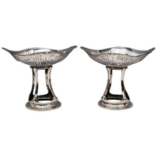 Art Nouveau Style Silver Centrepieces by Bruckmann und Söhnen, Germany, 1900, Set of 2 For Sale