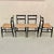 Vintage Leggera Chairs in Rope and Black Wood by Gio Ponti for Cassina, 1950s, Set of 4 For Sale - Image 3 of 12