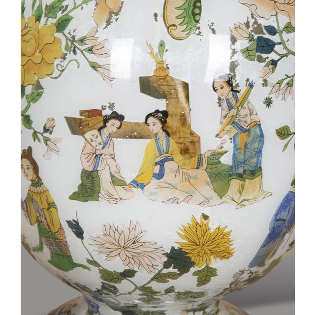 Antique English Decalcomania Vases, 1840, Set of 2 For Sale - Image 15 of 16