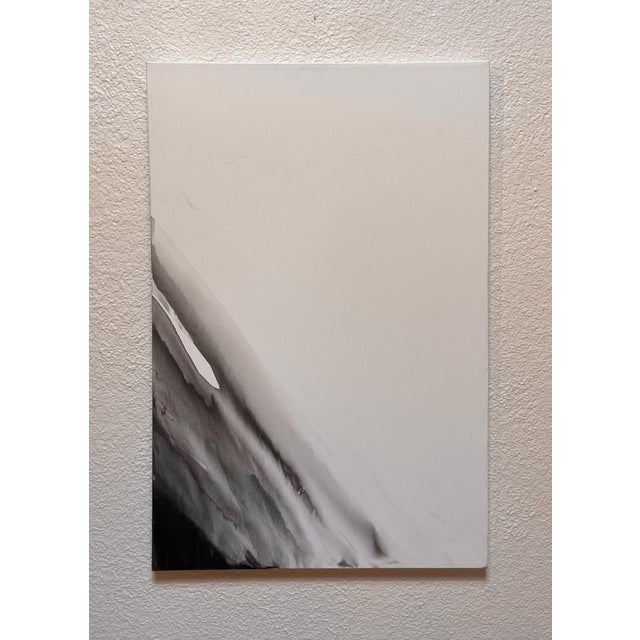 Steep Descent features a sweeping gradient of ink that captures the essence of movement and depth. The interplay of light...