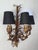Mid-Century Venetian Tole Wall Sconces with Gilded Leaves, 1950s, Set of 2 For Sale - Image 10 of 11