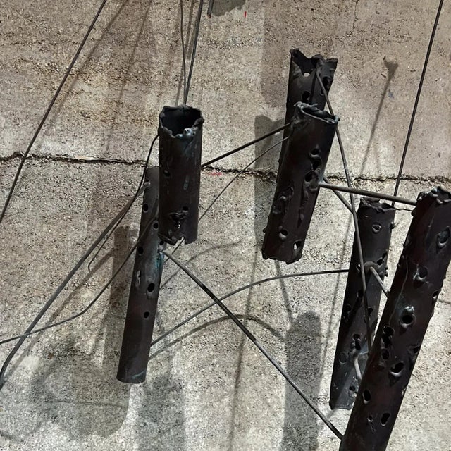 1970s Abstract Brutalist Bronze Wall Art Sculpture For Sale In San Diego - Image 6 of 6