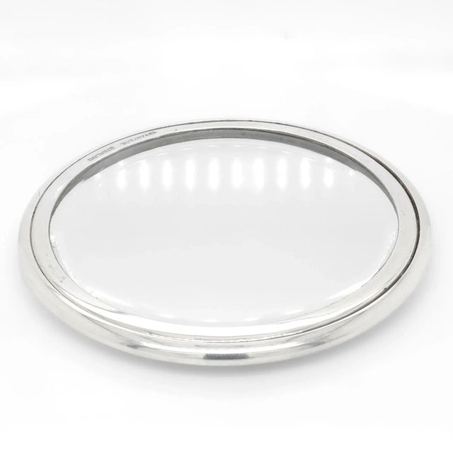 Metal Antique Tiffany & Co. Sterling Silver Hand Mirror For Sale - Image 7 of 11