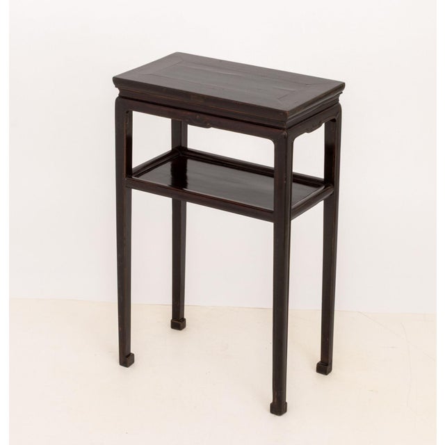 Pair of Chinese Two-Tier Pedestal Tables For Sale In New York - Image 6 of 8