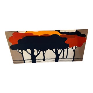 Mid-Century Modern 1973 Seppala Fabric Textile For Sale