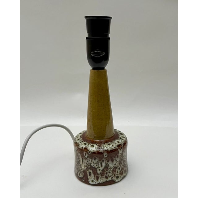 Lava Style Table Lamp From p.m Ceramics, Denmark 1970s. For Sale In New York - Image 6 of 12