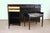 Mid-Century Modern Swedish Art Moderne Black Writing Desk With Zebra Hair Hide For Sale - Image 3 of 9