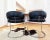 1980s Pair of Postmodern Italian Leather and Polished Chrome Accent Sling Chairs For Sale - Image 10 of 12