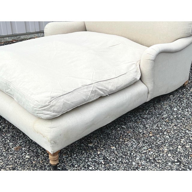 George Smith Style Standard Arm Chaise For Sale In New York - Image 6 of 6