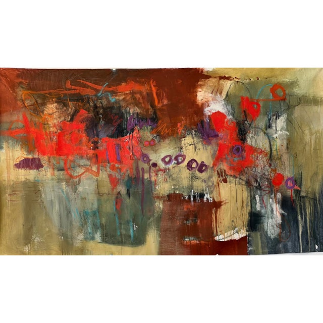 Montreat Series "Untitled " Contemporary Original Abstract Acrylic Painting on Canvas by Stephanie Visser For Sale - Image 4 of 6