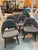 Eero Saarinen Knoll Eero Saarinen Round Pedestal Dining Table With Dark Top and White Tulip Base and 4 Chairs For Sale - Image 4 of 6