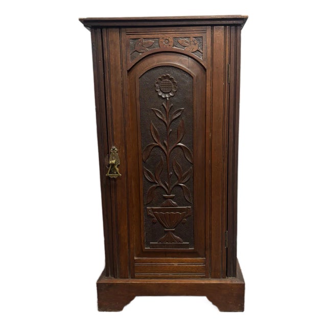 Antique English Mahogany Pot Cupboard Nightstand For Sale