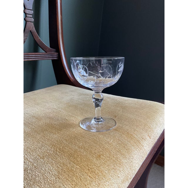 Edinburgh Crystal 36pc Stuart Crystal Minuet Stemware Set Service For Sale - Image 4 of 8