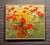 Impressionist Babken Kolozian - Red Poppy Field 1979-Original Armenian Mid-Century Oil Painting For Sale - Image 3 of 13