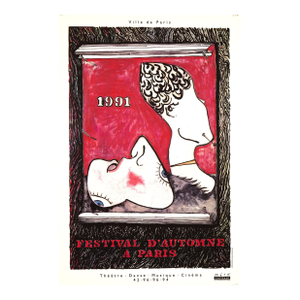 Festival d'Automne a Paris 1991 Jasper Johns Original Small Version Music Danse Cinema