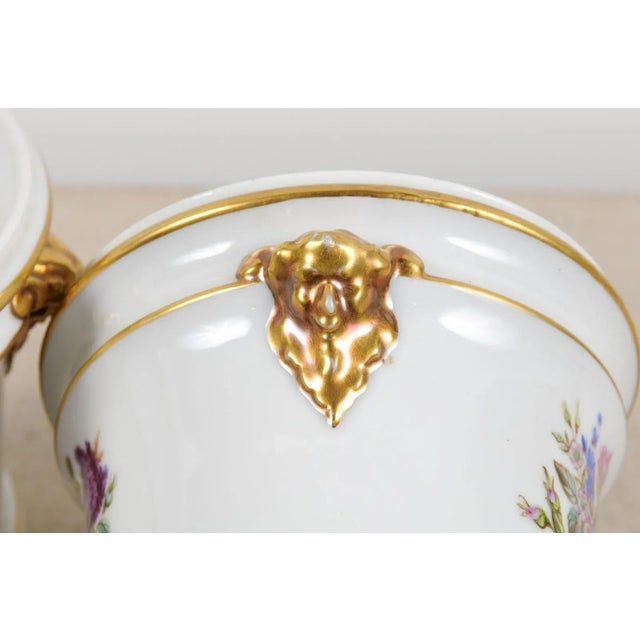 French Late 18th Century French Porcelain Cachepots - a Pair For Sale - Image 3 of 13