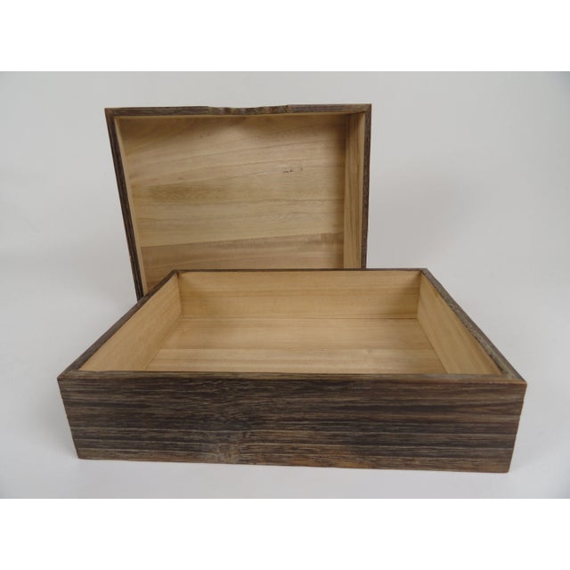 Japanese 1990s Japanese Wood Box For Sale - Image 3 of 8