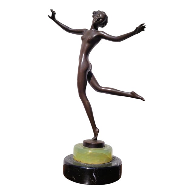 Josef Lorenzl, Art Deco Dancer Figure, 20th Century, Bronze For Sale