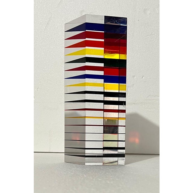 Rhomboid, 2001 Laminated acrylic Signed and dated: Vasa / 2001 9.5" H x 4.5" W x 2.5" D (size is approximate) Vasa Velizar...