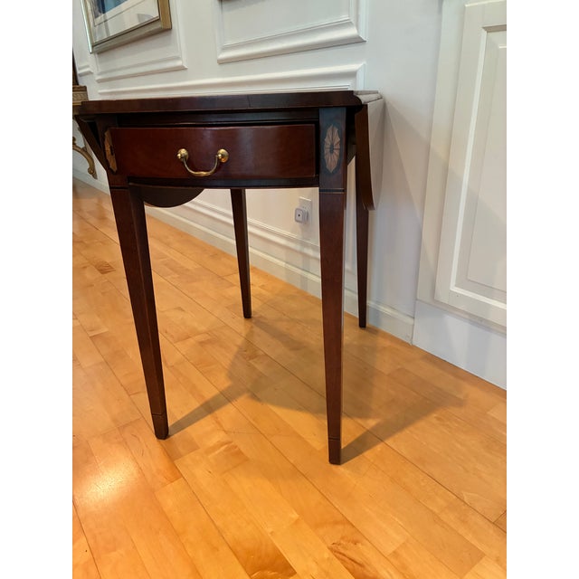 Wood Vintage Hickory Chair Pembroke Table For Sale - Image 7 of 10