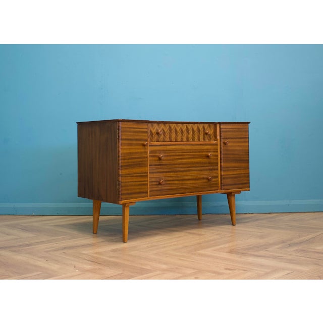 Sideboard in Walnut by Gunther Hoffstead for Uniflex, 1960s For Sale - Image 12 of 12