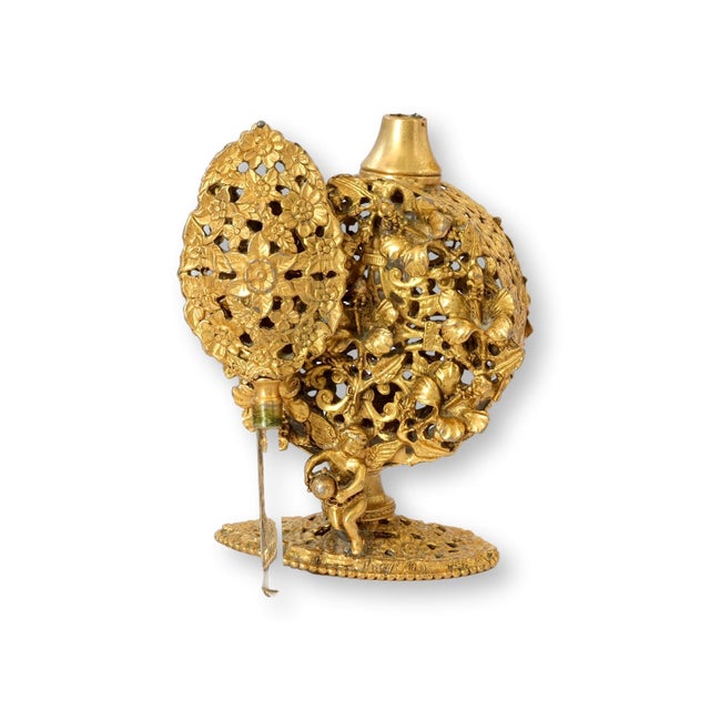 Gold Midcentury Hollywood Glam Vanity Set For Sale - Image 8 of 12