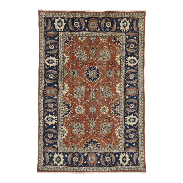 Vintage Persian Mahal Rug, 06'06 X 09'09 For Sale