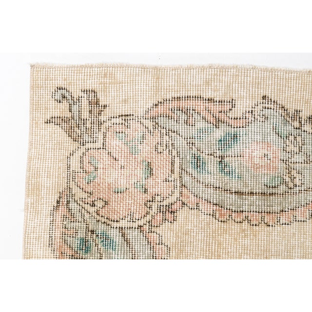 Turkish Natural Vintage Turkish Area Carpet For Sale - Image 3 of 10