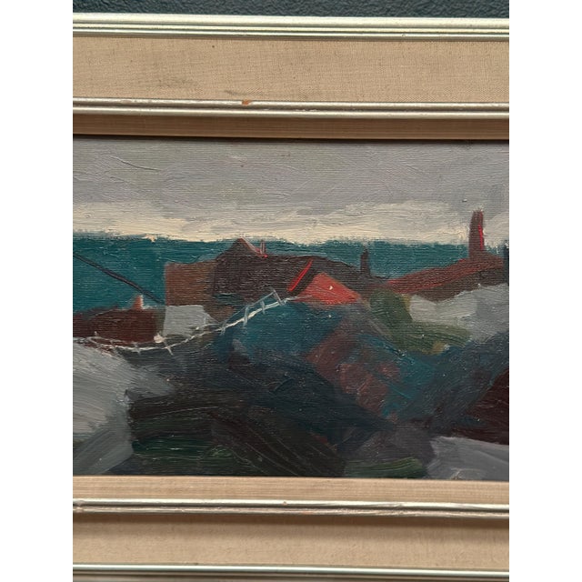 Kai Christensen, Coastal Landscape, 1950s, Oil Painting on Canvas, Framed For Sale - Image 15 of 18