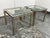 Mid-Century Modern Renato Zevi Chrome + Brass Side Tables, Circa 1970's For Sale - Image 3 of 12