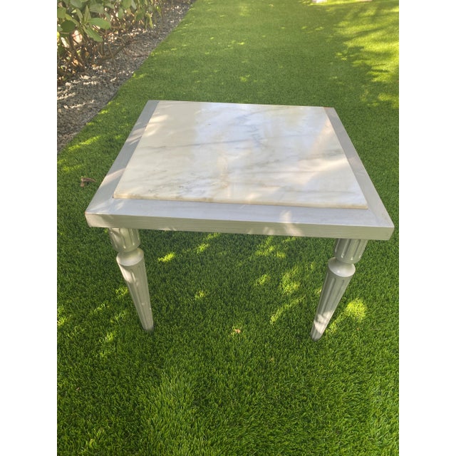 1960s Marble Top Drink Table For Sale - Image 4 of 11