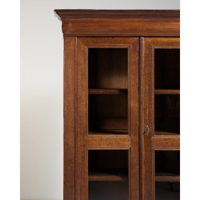 Oak Vitrine in Original Patina, Antique, France, Circa 1880 For Sale - Image 11 of 11