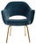 Knoll Saarinen Executive Arm Chair in Pavo Velvet, Gold Edition For Sale - Image 4 of 8