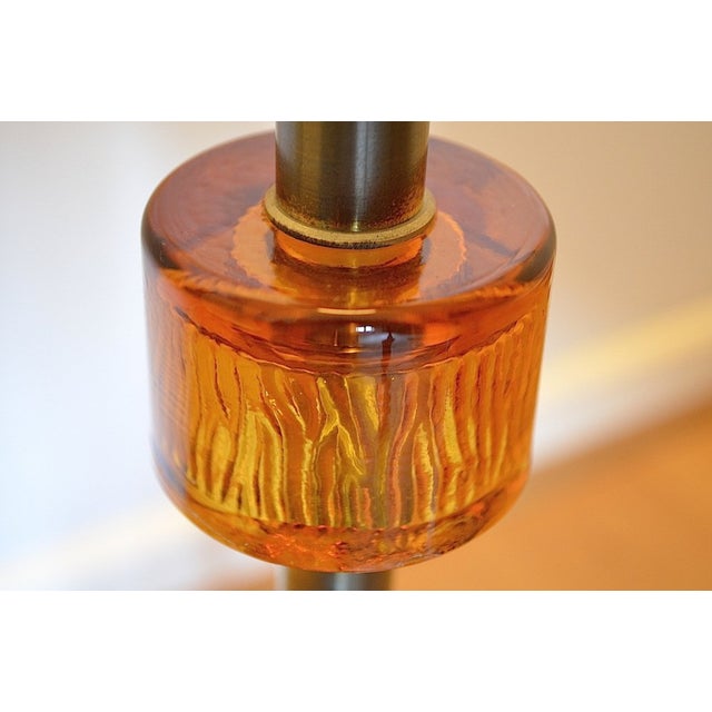 Glass and Metal Floor Lamp by Carl Fagerlund for Orrefors, Sweden, 1970s For Sale - Image 18 of 18