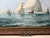 Turquoise Large Nautical Oil Painting America's Cup 1881: Mischief and Atalanta Signed by John Bentham-Dinsdale (1927–2008) Framed For Sale - Image 8 of 8
