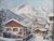 Okreno, a German artist, believed to be from 1940's the town of Garmisch in Southern Germany. winter scene oil on board...